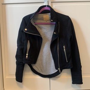 CHASER brand Asymmetrical Black Moto jacket Size XS